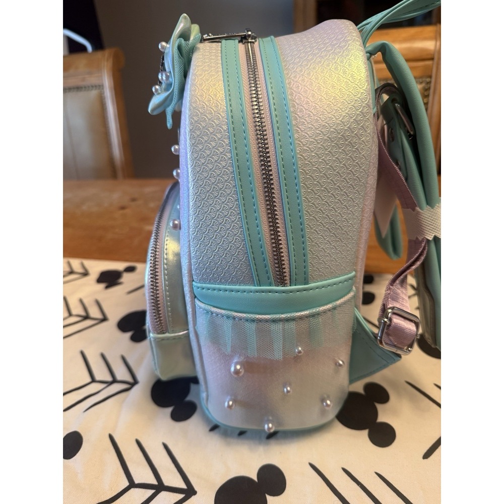 Loungefly Disney Princess Ariel Little Mermaid Ombre Pearl Backpack NWT - Picture 2 of 4